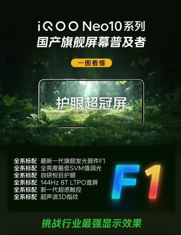 「iQOO Neo10系列」iQOO Neo10 Pro跑分出炉 搭载天玑9400超320万分