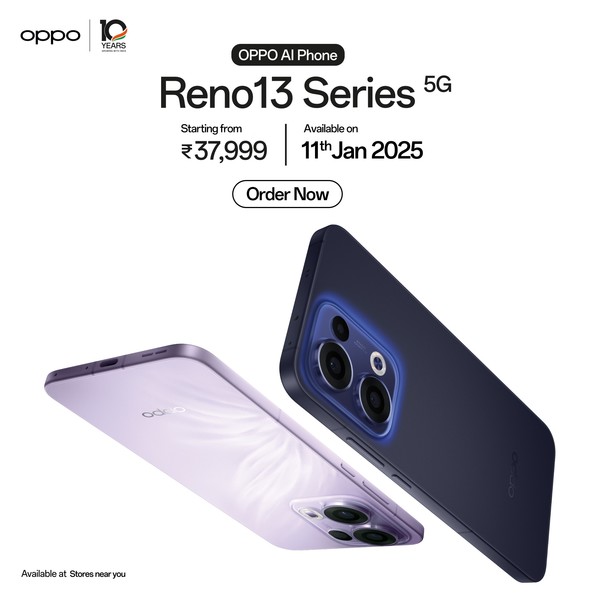 「OPPO Reno13系列」OPPO Reno13系列在印度发布 约3243元起 11日开售